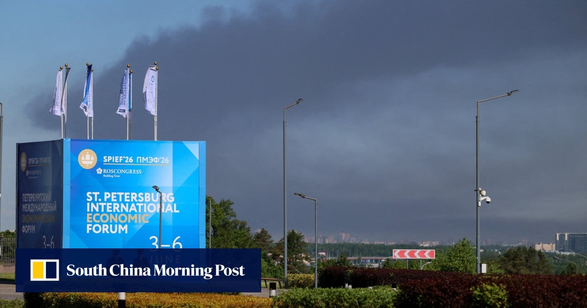 Russia downs 376 Ukrainian drones overnight on final day of St Petersburg forum