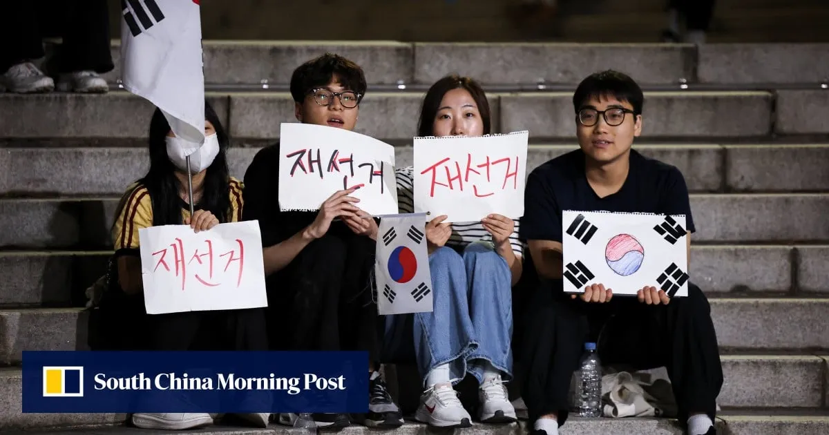 South Korean protesters demand ‘election re-run’ after ballot shortage