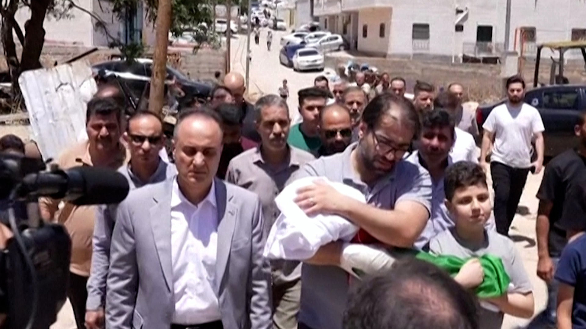 Palestinian father buries baby killed by Israeli gunfire in West Bank