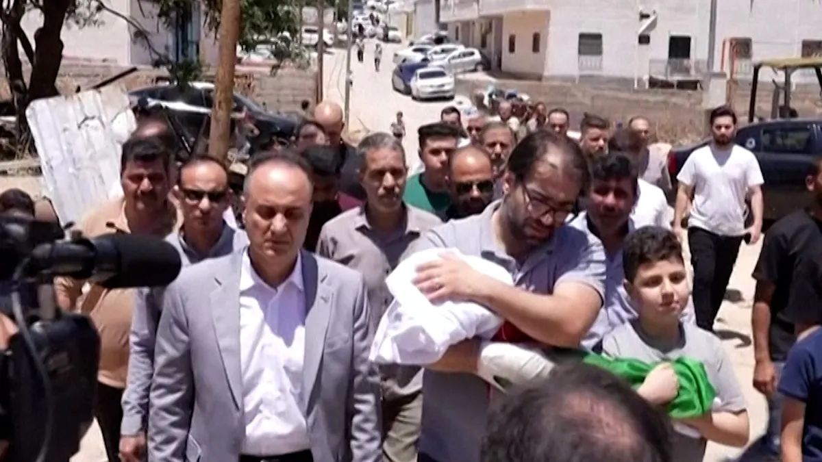 Palestinian father buries baby killed by Israeli gunfire in West Bank
