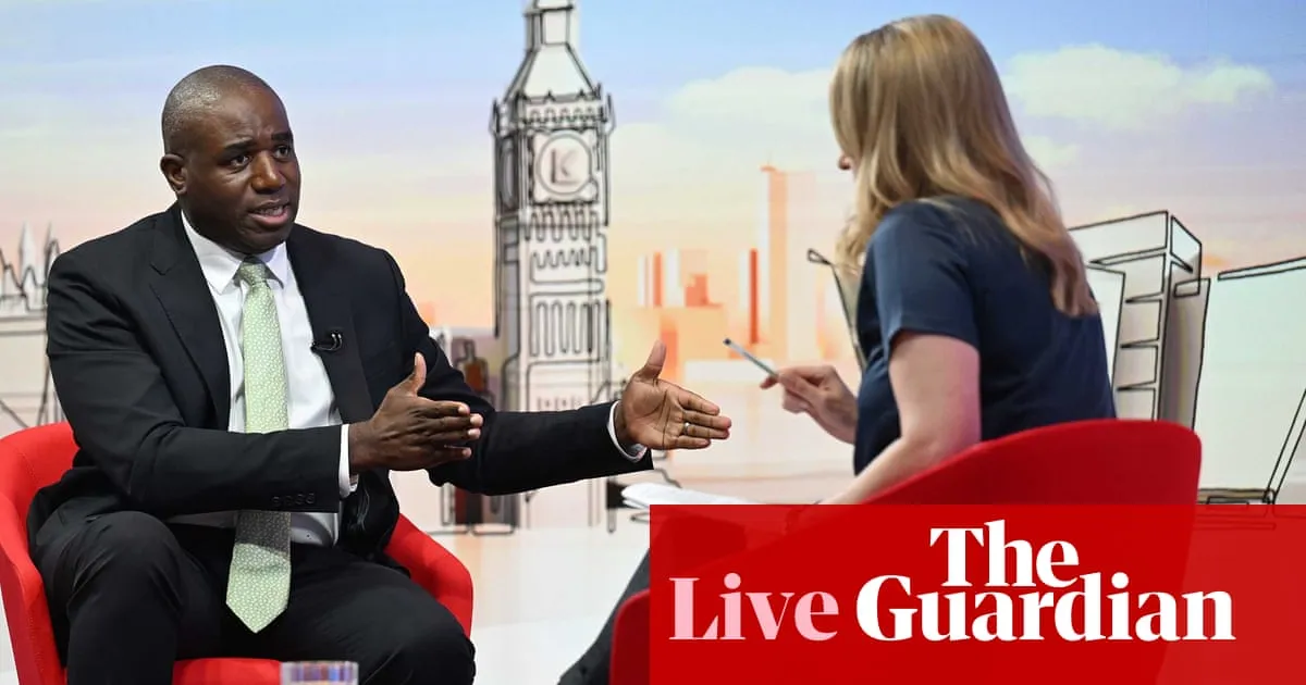 Lammy told JD Vance his remarks about Henry Nowak were ‘wrong’ – UK politics live