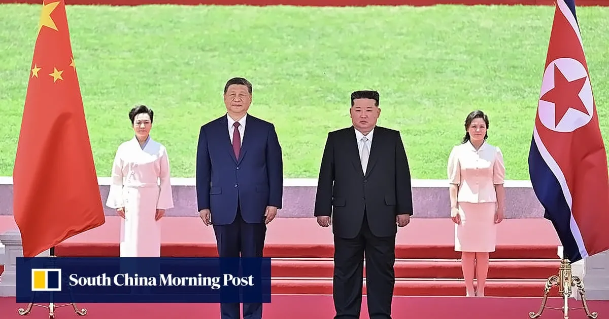 Pyongyang rolls out the red carpet as Xi Jinping is welcomed with pomp and ceremony