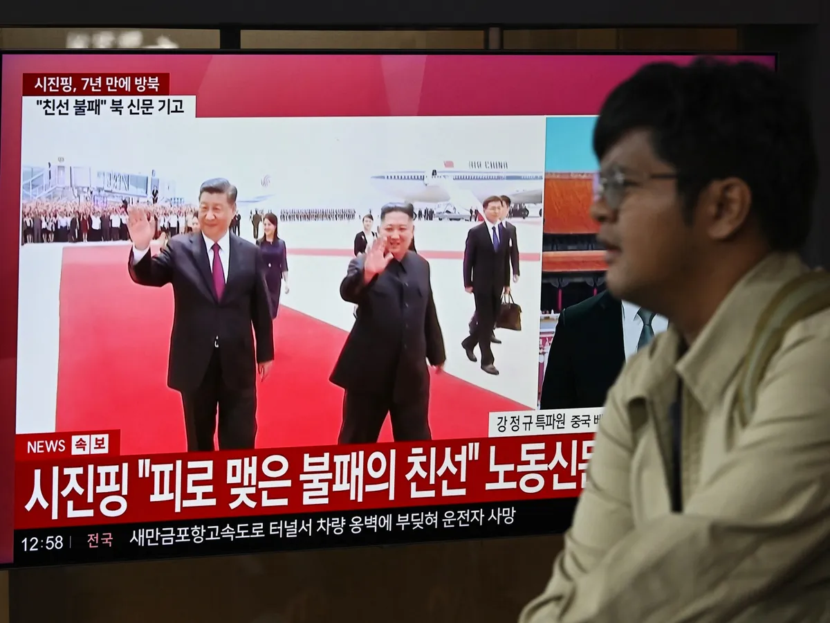 China’s Xi Jinping arrives in North Korea on rare state visit