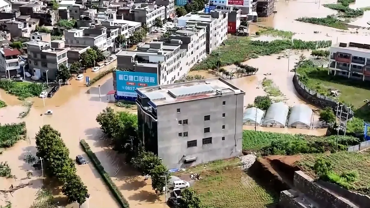 Floods tear through homes and farmland in China’s Guizhou province