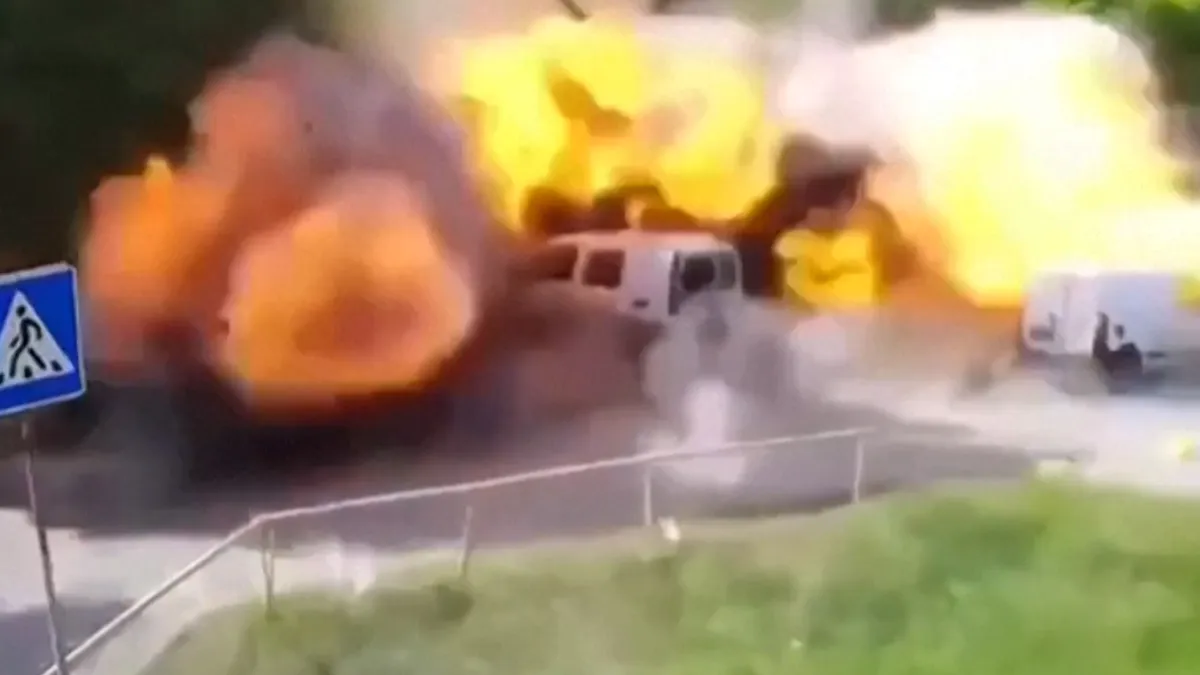 Video captures Russian attack in Ukraine’s Zaporizhzhia