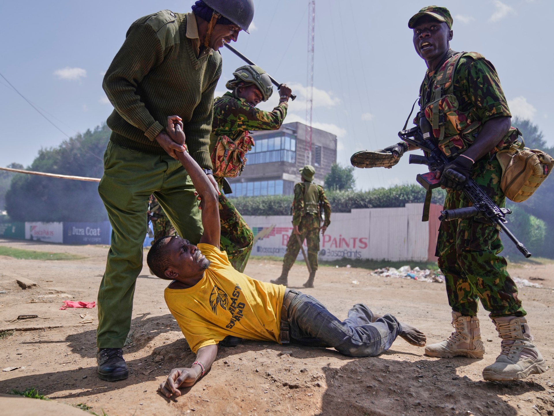 Kenya’s police crack down on protest against US Ebola centre in Nanyuki