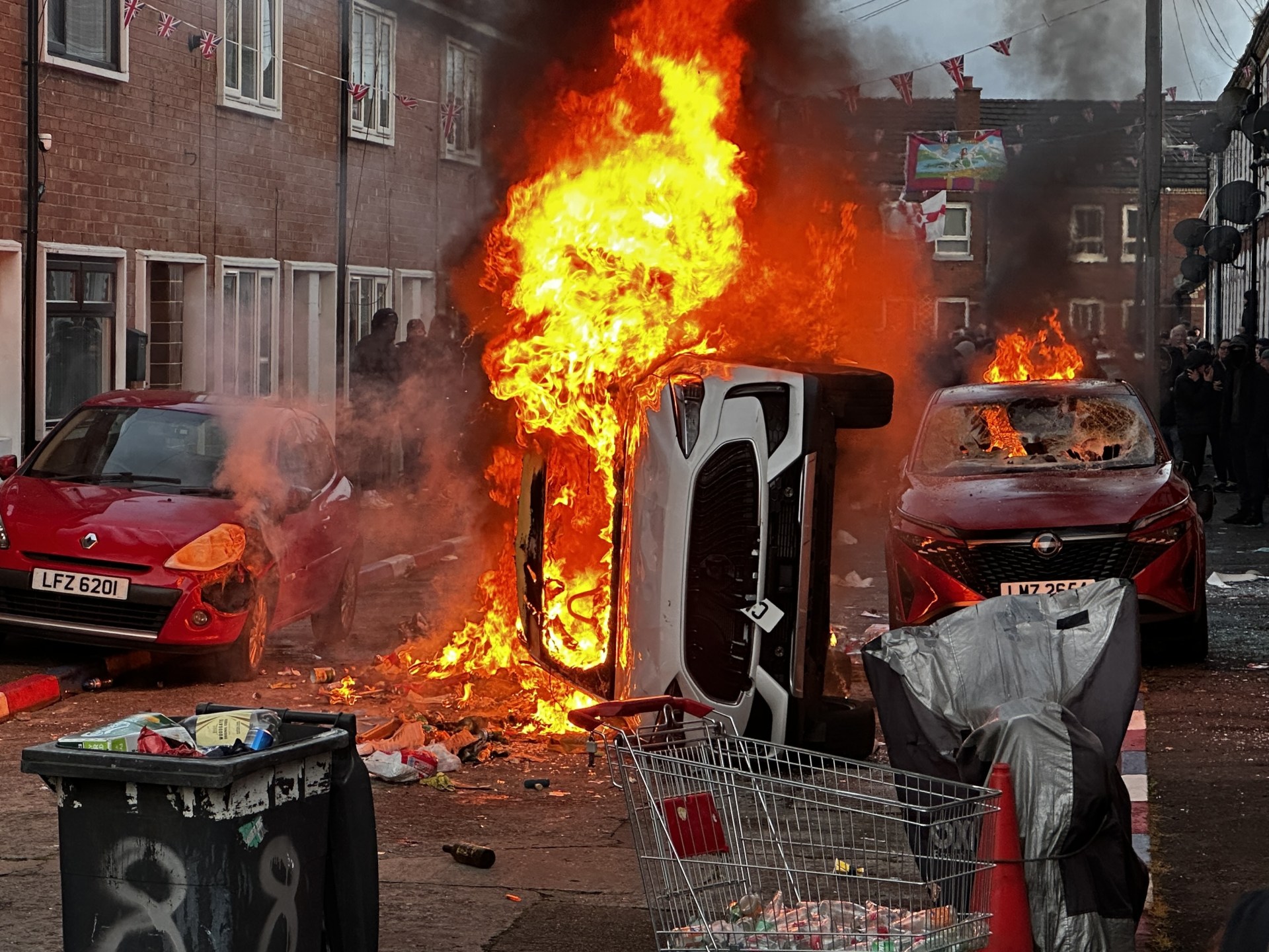 Anti-immigration protests break out in Belfast after knife attack