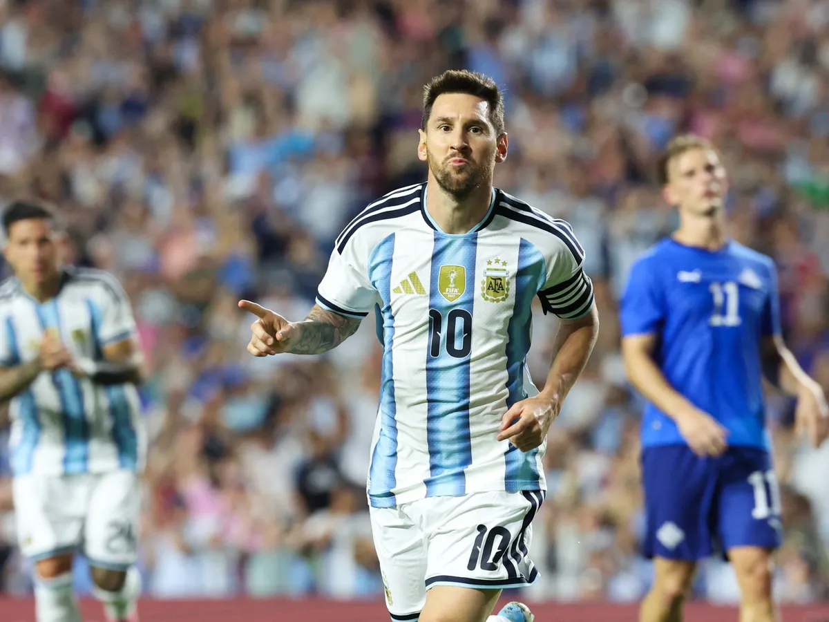 Messi comes off the bench to score in Argentina’s final World Cup warm-up