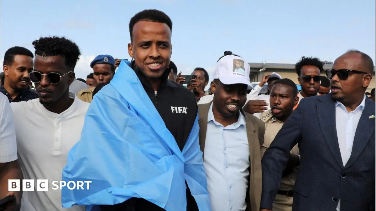 World Cup referee denied US entry arrives home to hero's welcome in Somalia