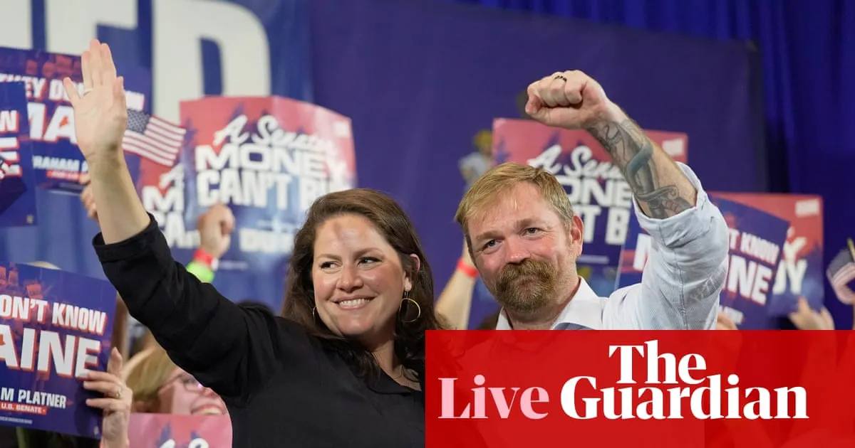 Controversial Graham Platner overcomes allegations to seal Maine Democratic nomination for Senate race – US politics live