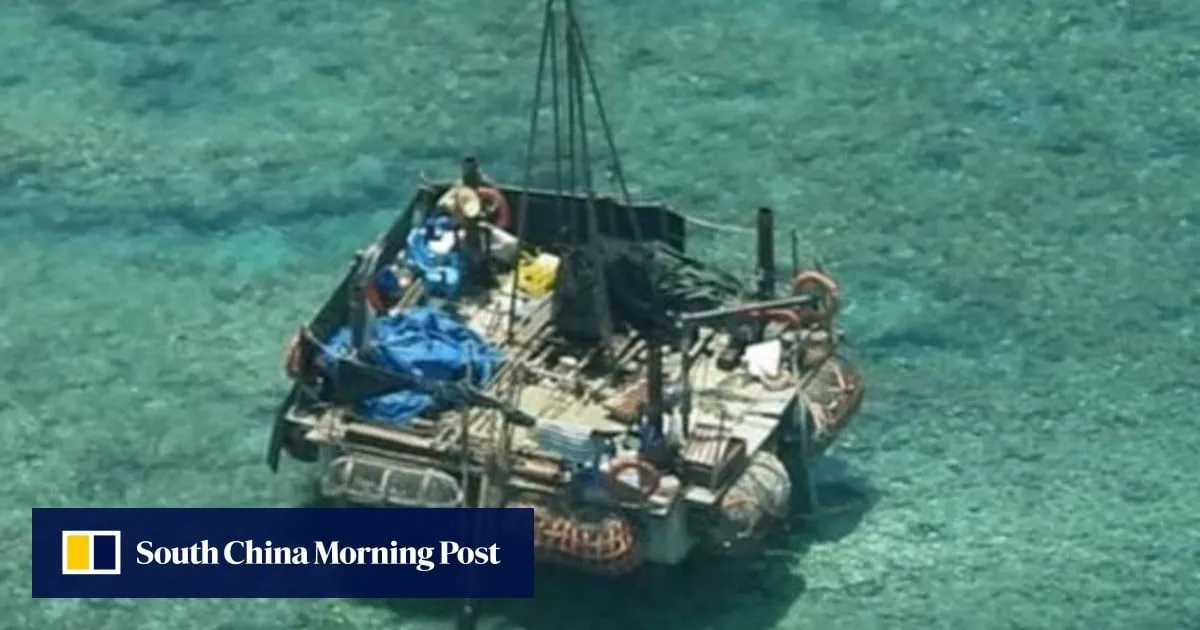 Mystery platform? China says it was carrying out research at Scarborough Shoal