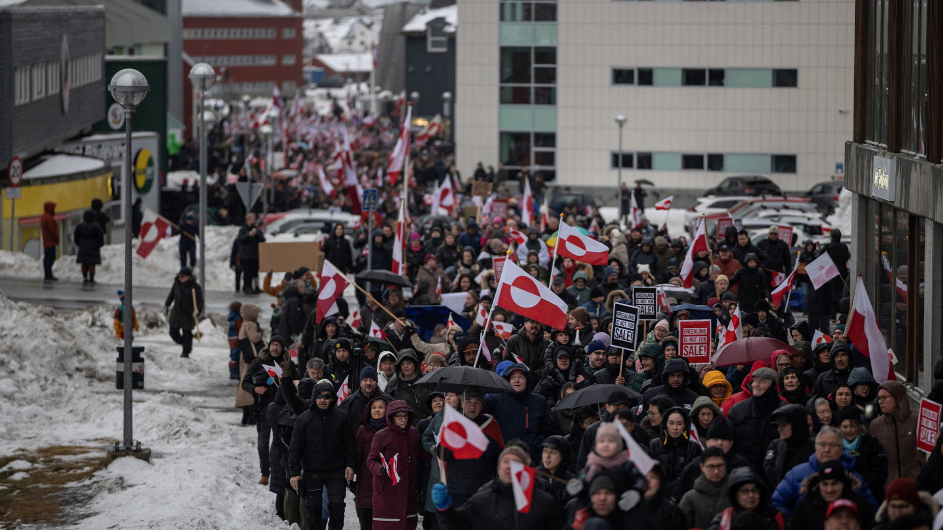 Al Jazeera reports from Greenland’s capital as thousands protest US threats