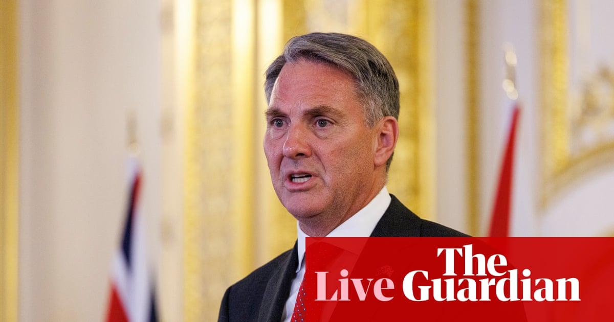 Australia news live: Richard Marles left adrift as UK counterpart quits hours before scheduled visit to naval yard