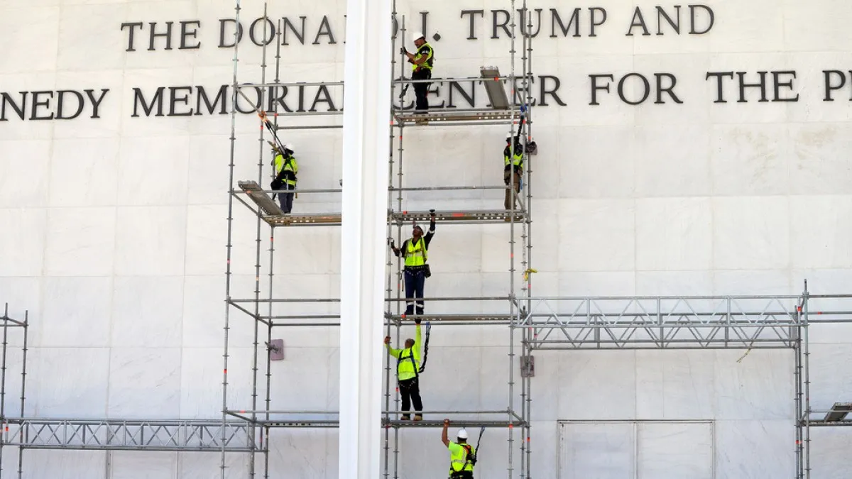 Judge keeps order in place to remove Trump’s name from Kennedy Center