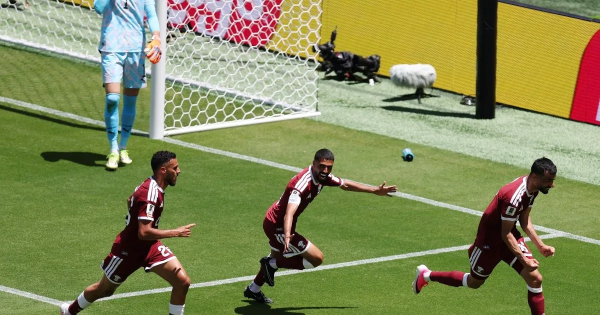Qatar net late goal against Swiss to secure historic first World Cup point