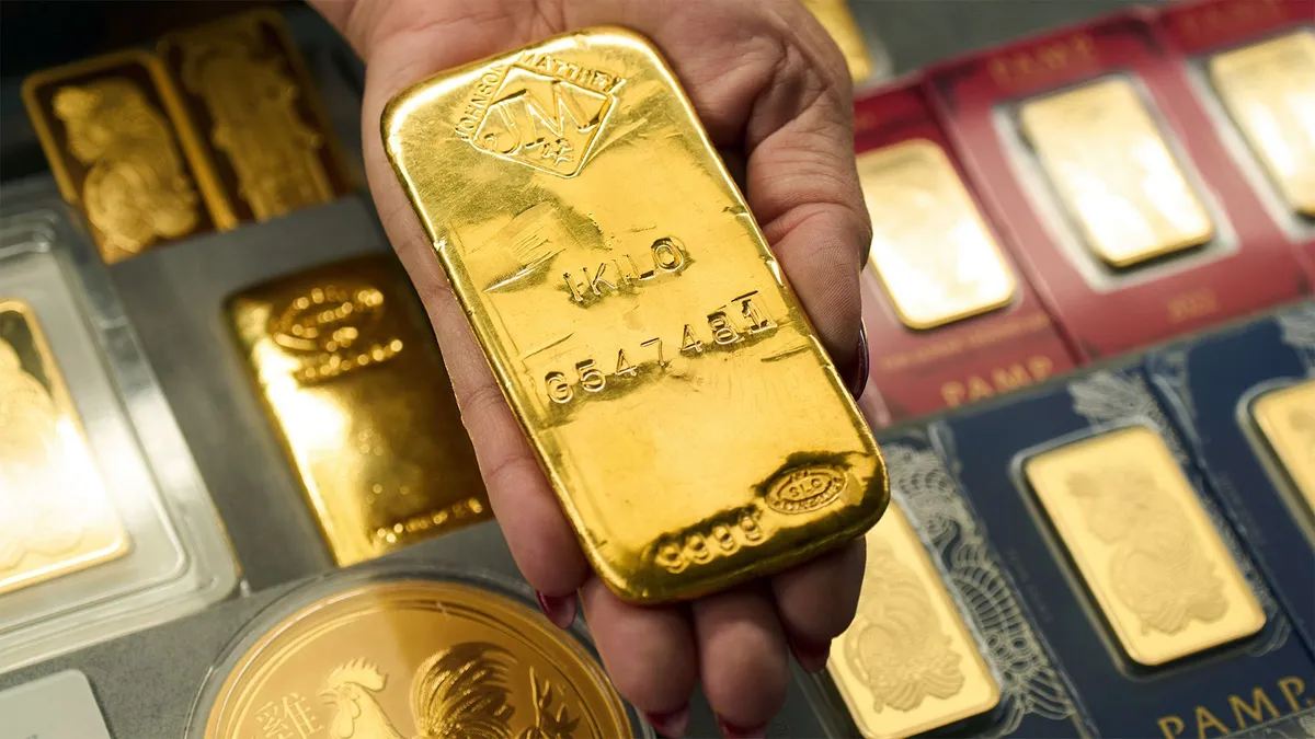 Why is the price of gold trending down?