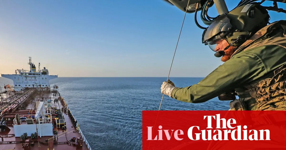 UK forces board sanctioned Russian oil tanker in English Channel for the first time, says Keir Starmer - UK politics live