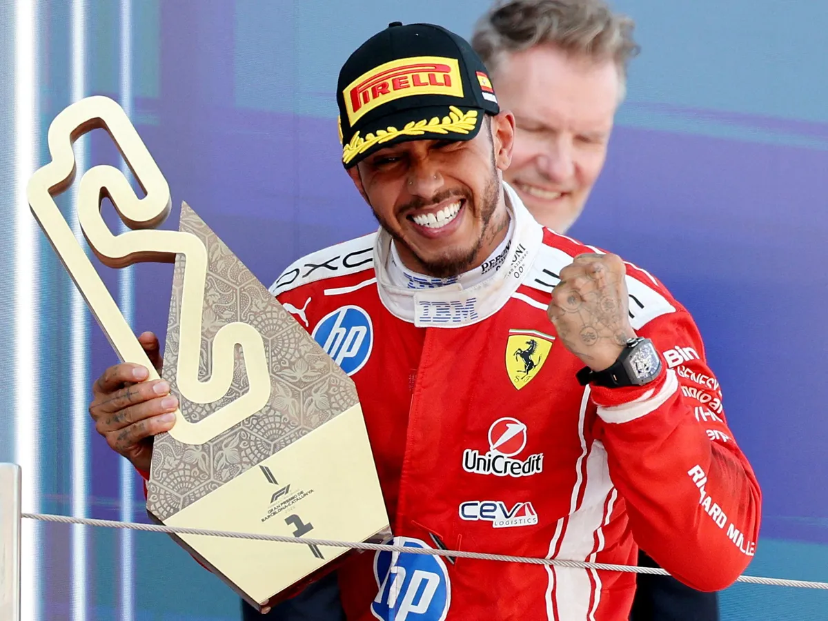 Lewis Hamilton wins first F1 race with Ferrari in Barcelona