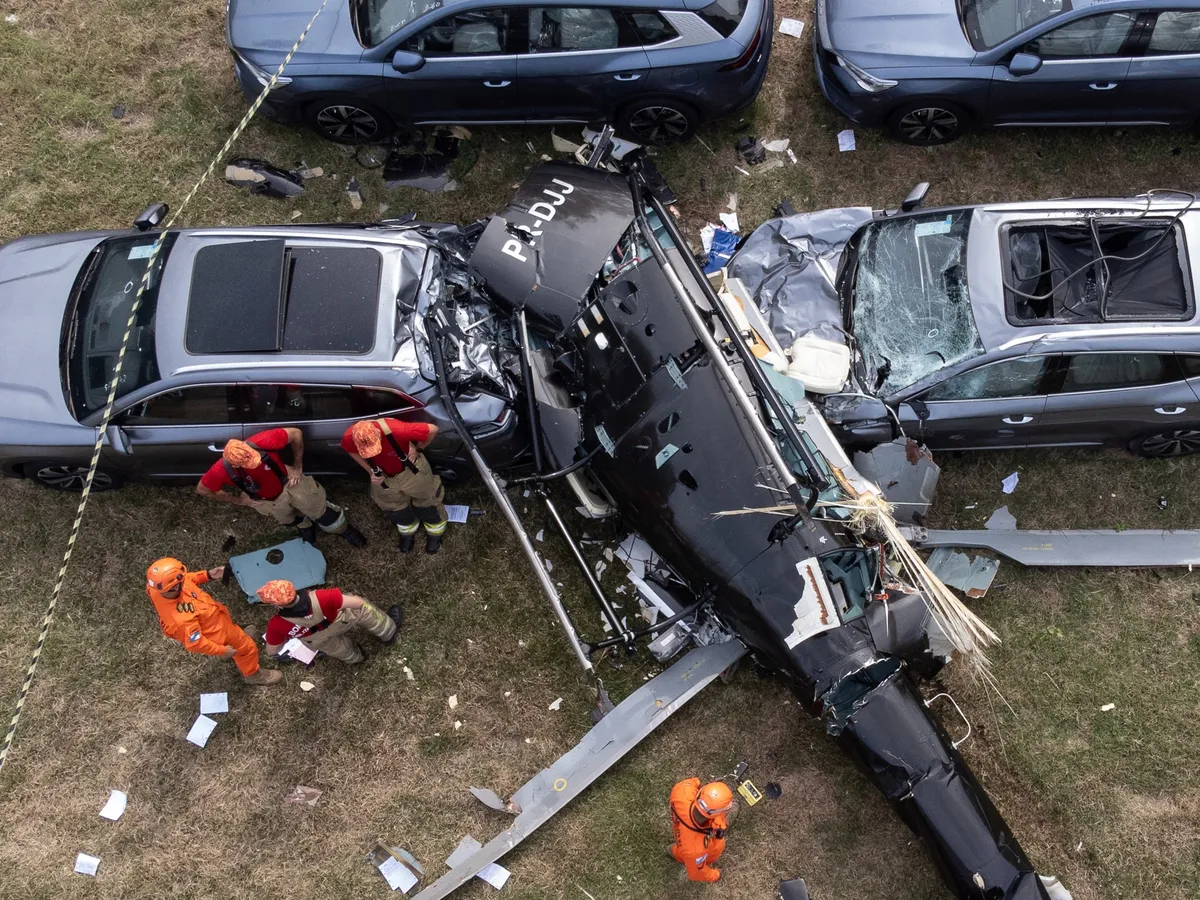 Six people killed as helicopters collide over Brazil’s Rio de Janeiro