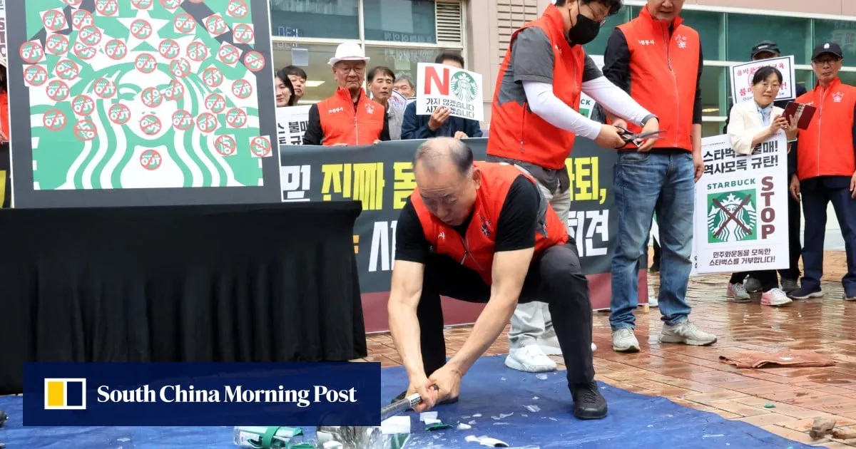Starbucks’ South Korean staff to receive history lesson after ‘Tank Day’ blunder