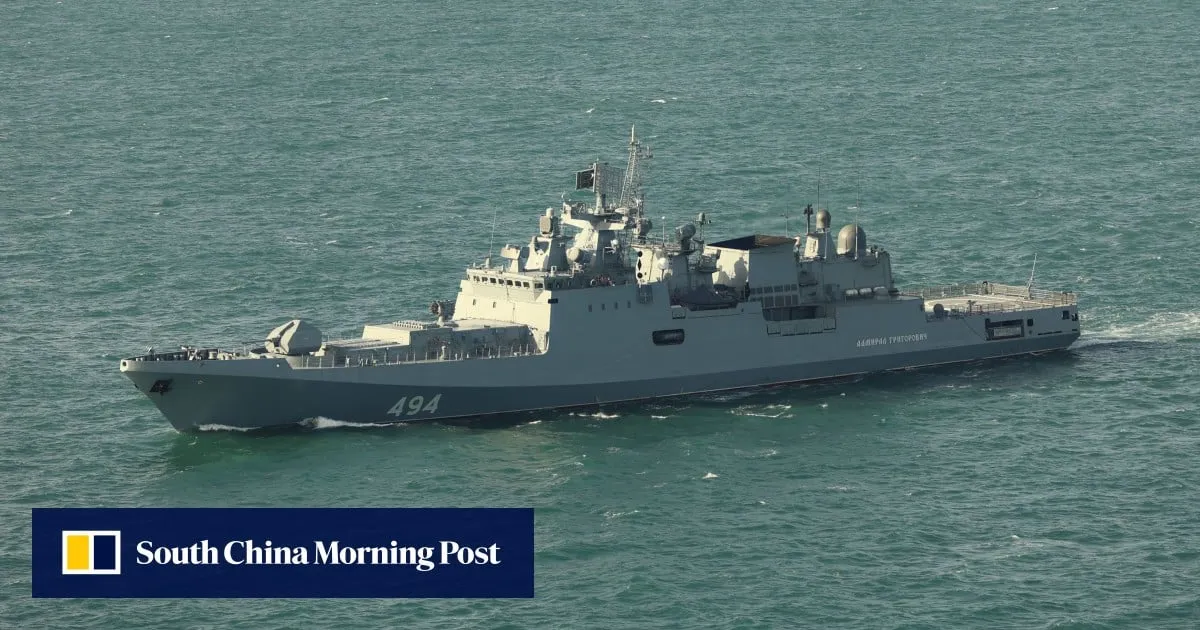 Russian warship fires warning shots at UK yacht in the Channel