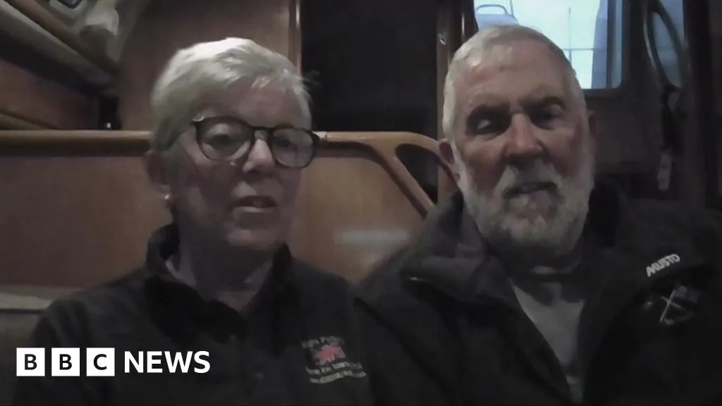 'Warning fire went up': Couple on board yacht describe encounter with Russian warship