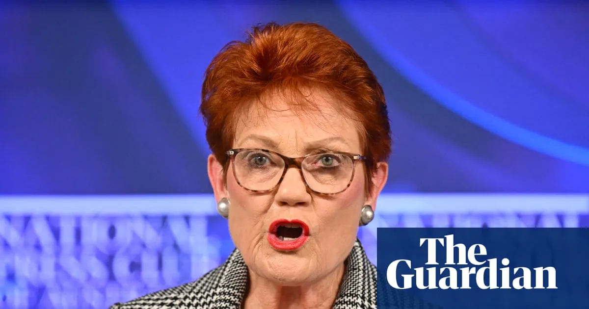 Pauline Hanson says Australia ‘must be monocultural’ in National Press Club speech
