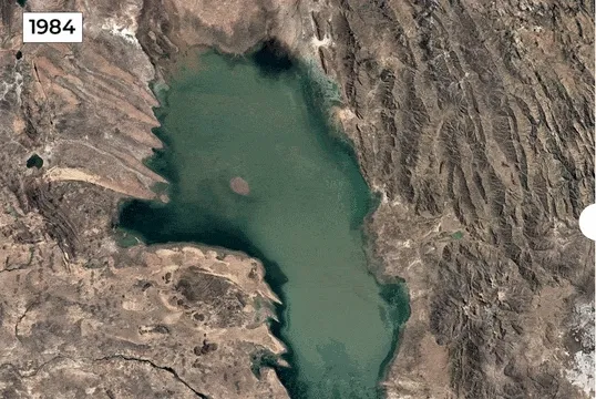 Satellite images show 10 places where water is disappearing globally