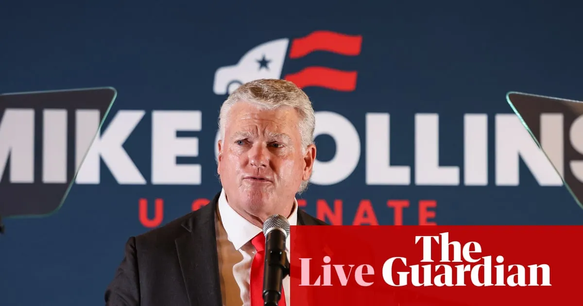 Trump-backed candidate wins primary to face Jon Ossoff in Georgia midterms – US politics live