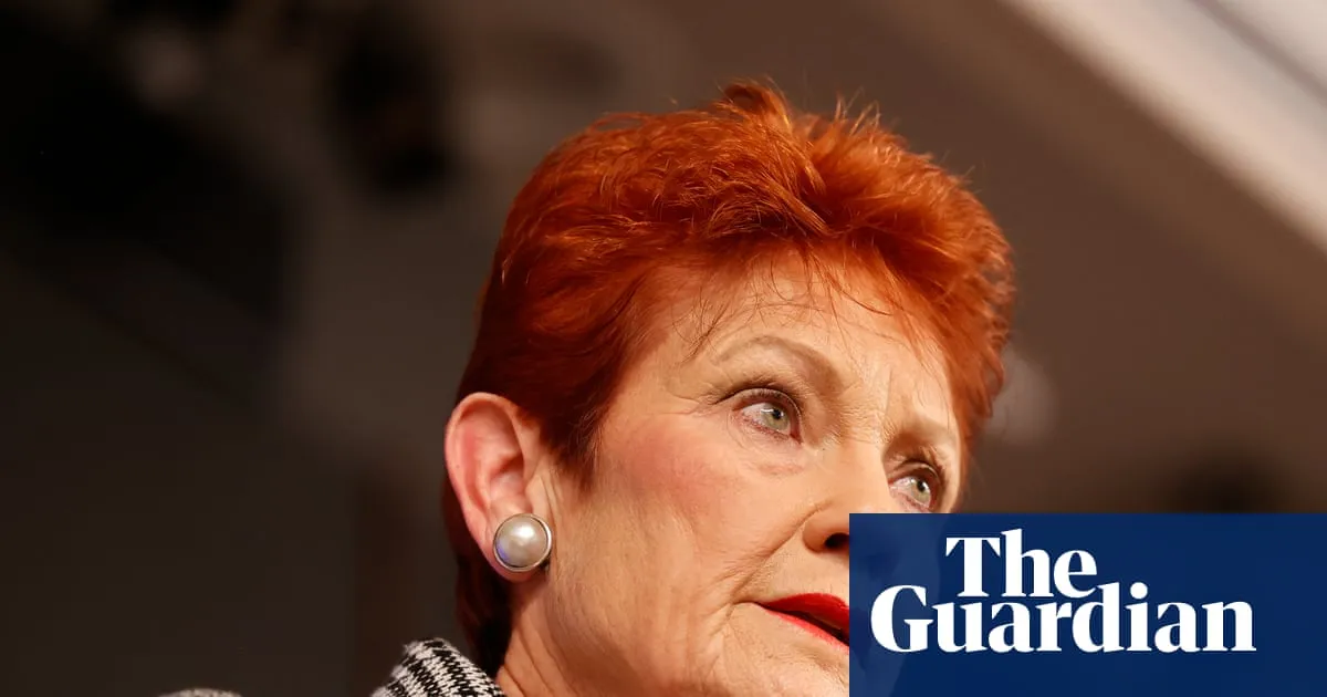 Pauline Hanson’s speech ‘shameful’ and echoed ‘rubbish’ from rightwing figures in UK and US, critics say