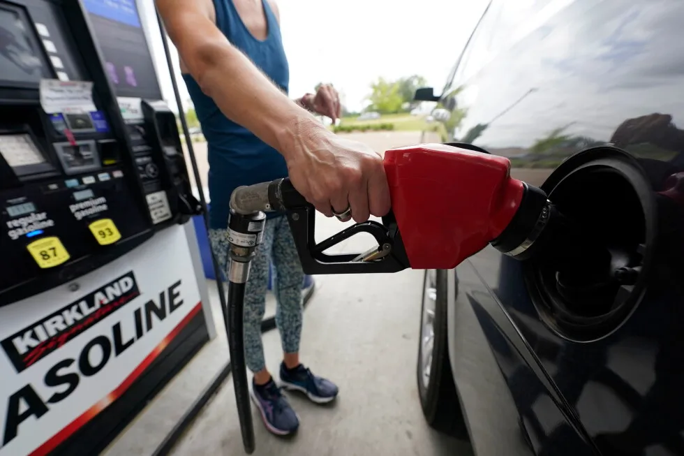 US gas prices fall below $4 for 1st time since March, but still 25% higher than last year