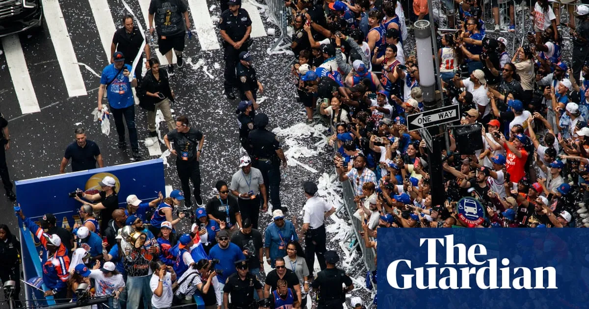 Thousands of Knicks fans celebrate big win with joyous New York parade: ‘We family now’