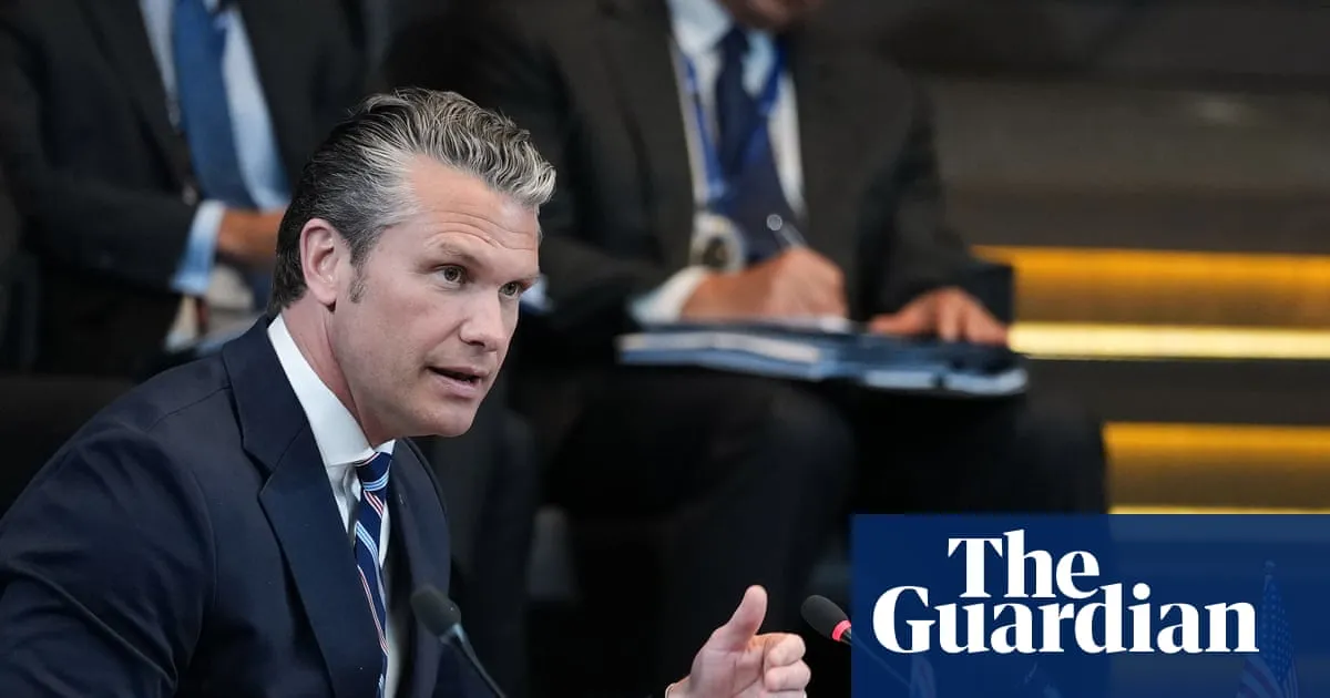Pete Hegseth accuses Nato countries of ‘free riding’ in combative address