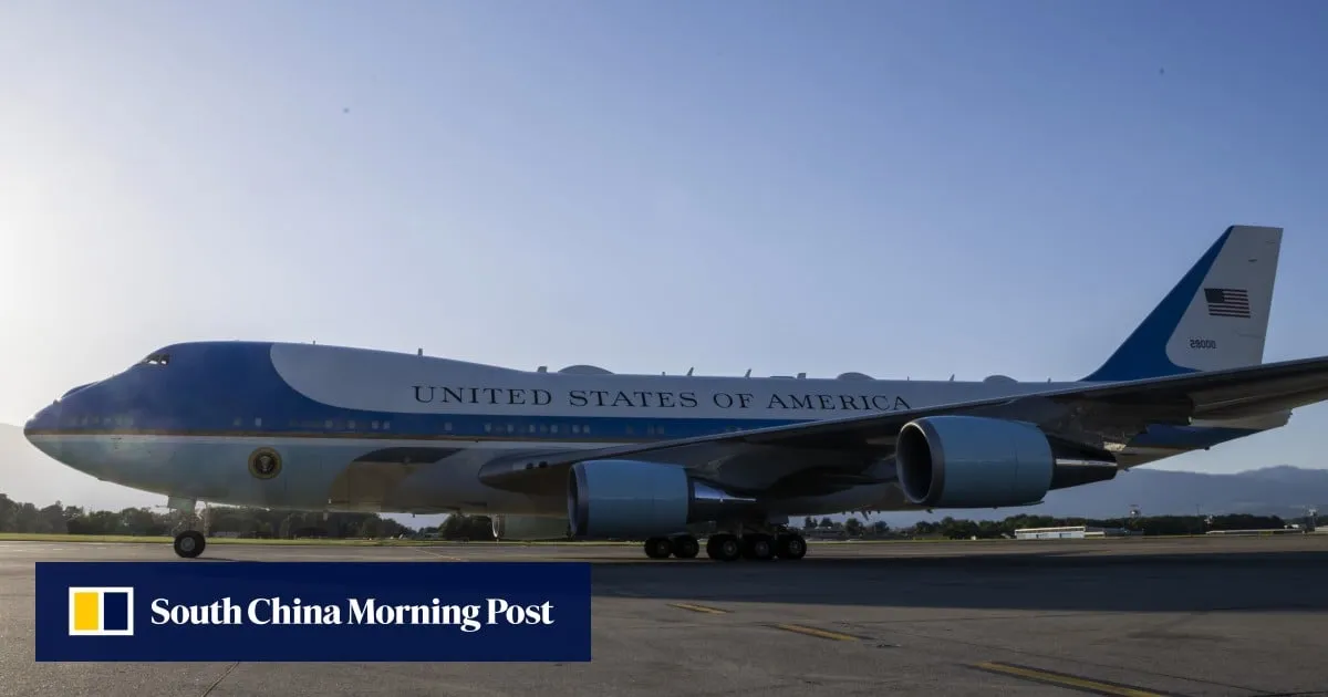 US says goodbye to Air Force One as Qatari jet awaits
