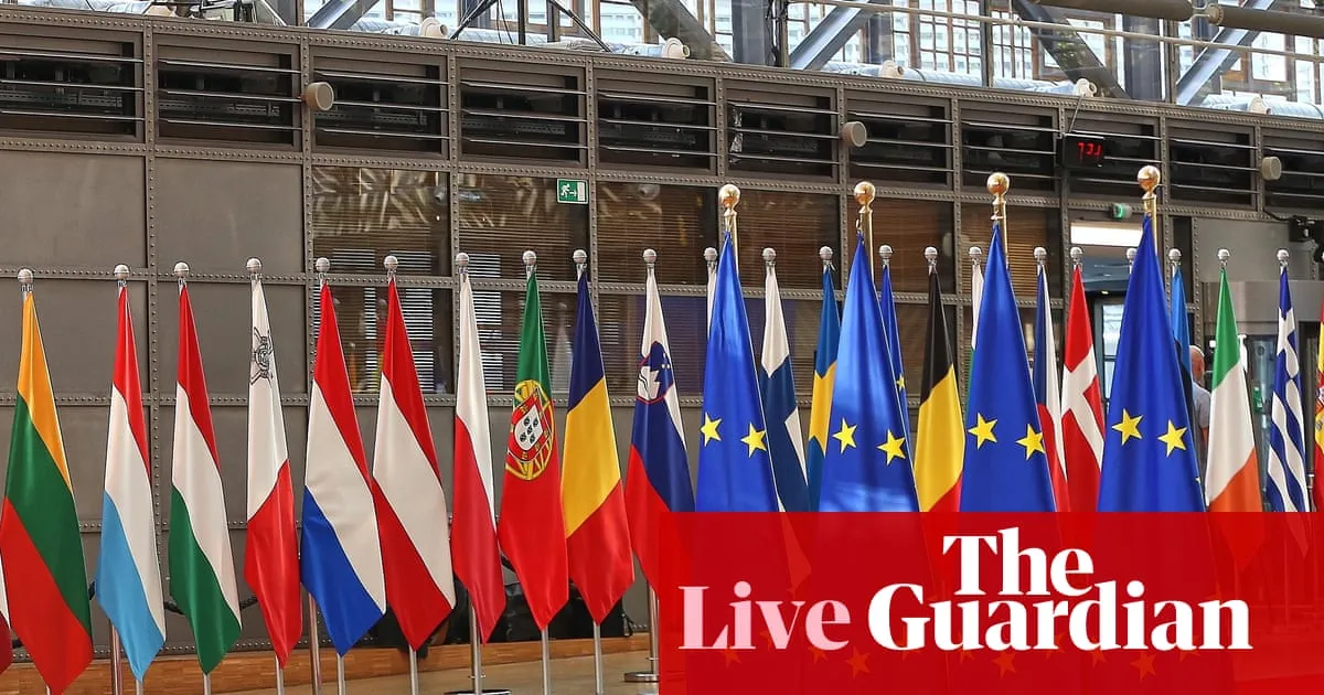 EU leaders sign joint statement in support of Ukraine - Europe live