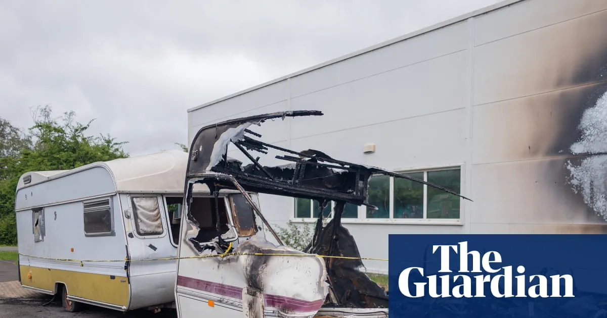 ‘Like a bomb had gone off’: suspected arson attack fuels Glastonbury unease