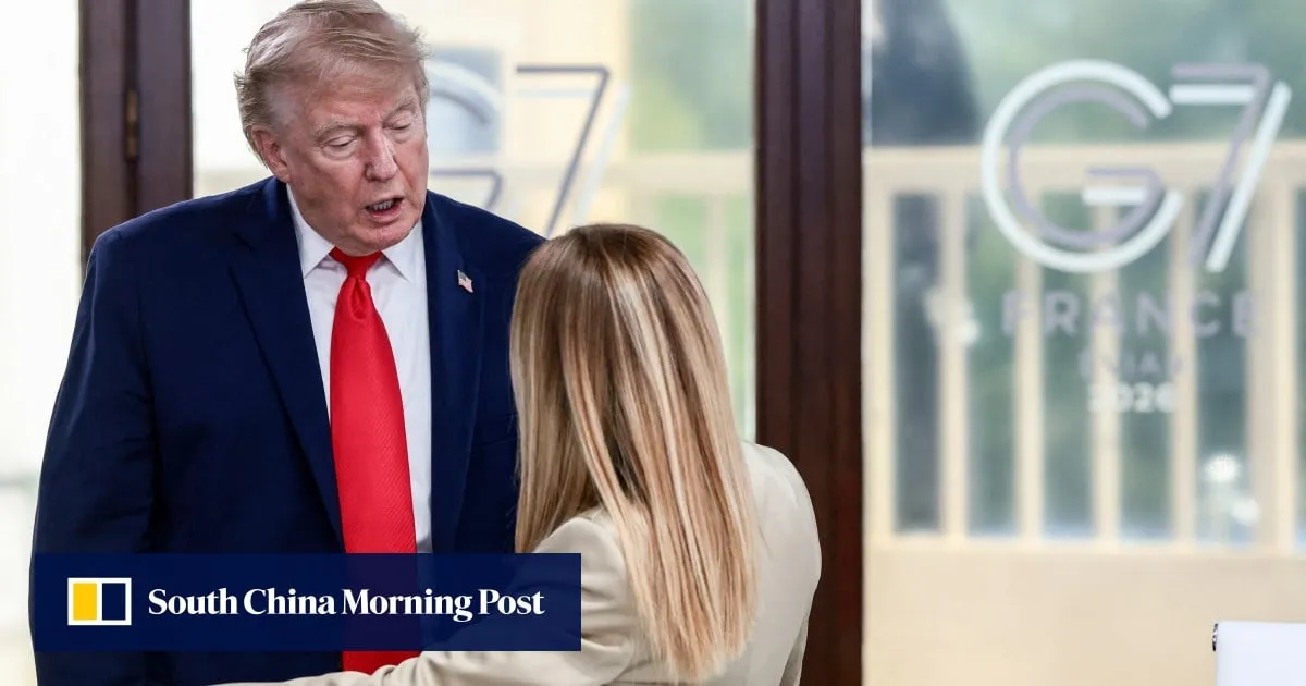 Trump escalates spat with Italy’s Meloni over G7 photo claim