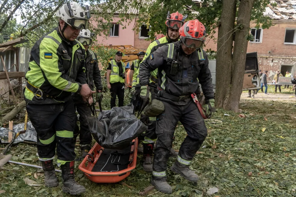 Russia strikes an apartment block in Ukraine’s Kharkiv city, killing 1