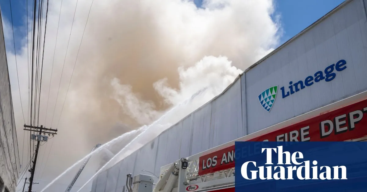 Los Angeles declares state of emergency as firefighters battle warehouse blaze