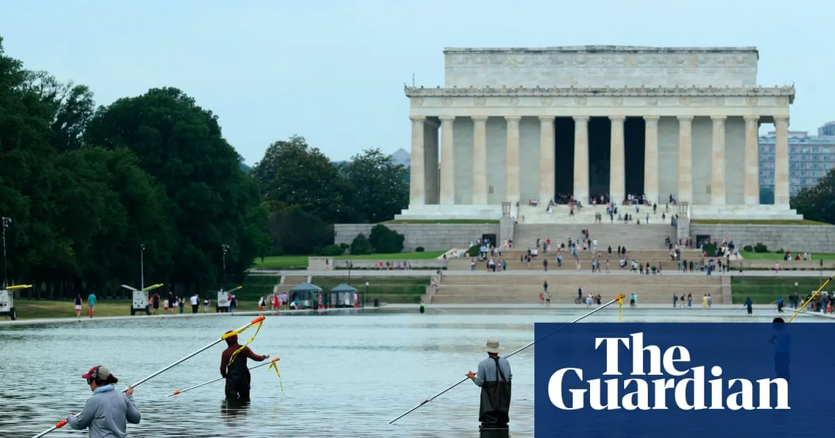 Trump says beleaguered reflecting pool will ‘probably’ be drained for repairs