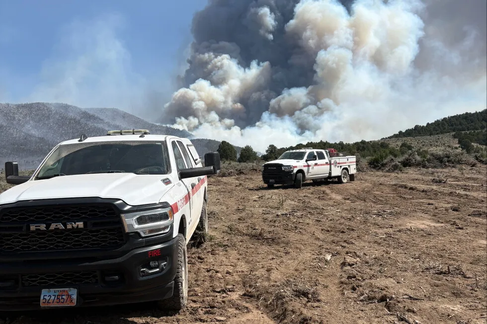 Heat, wind and drought conditions spark wildfires in US West