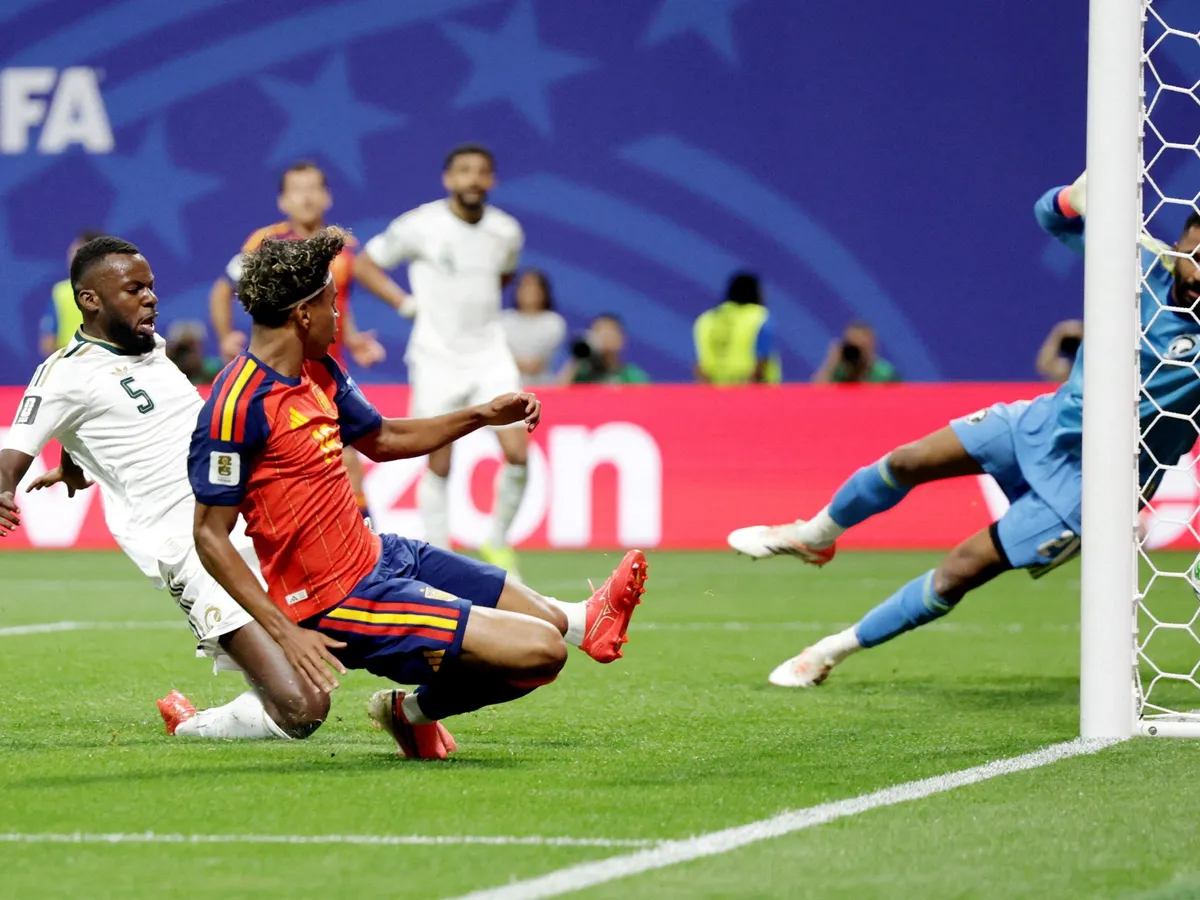 Lamine Yamal scores first World Cup goal as Spain thrash Saudi Arabia