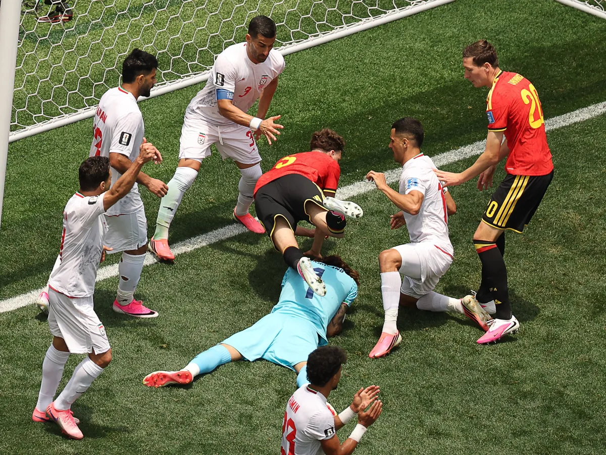Belgium see red in goalless World Cup draw with Iran in Los Angeles