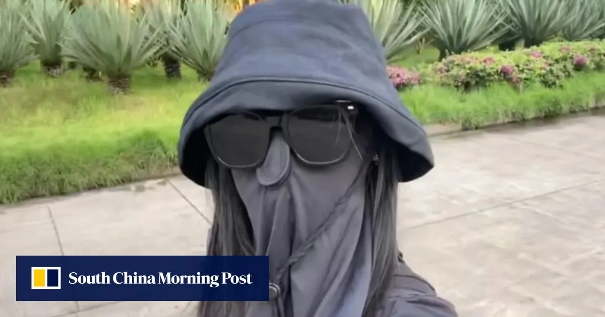 Chinese woman suffers red, itchy skin after extreme full-face coverage, sunscreen use