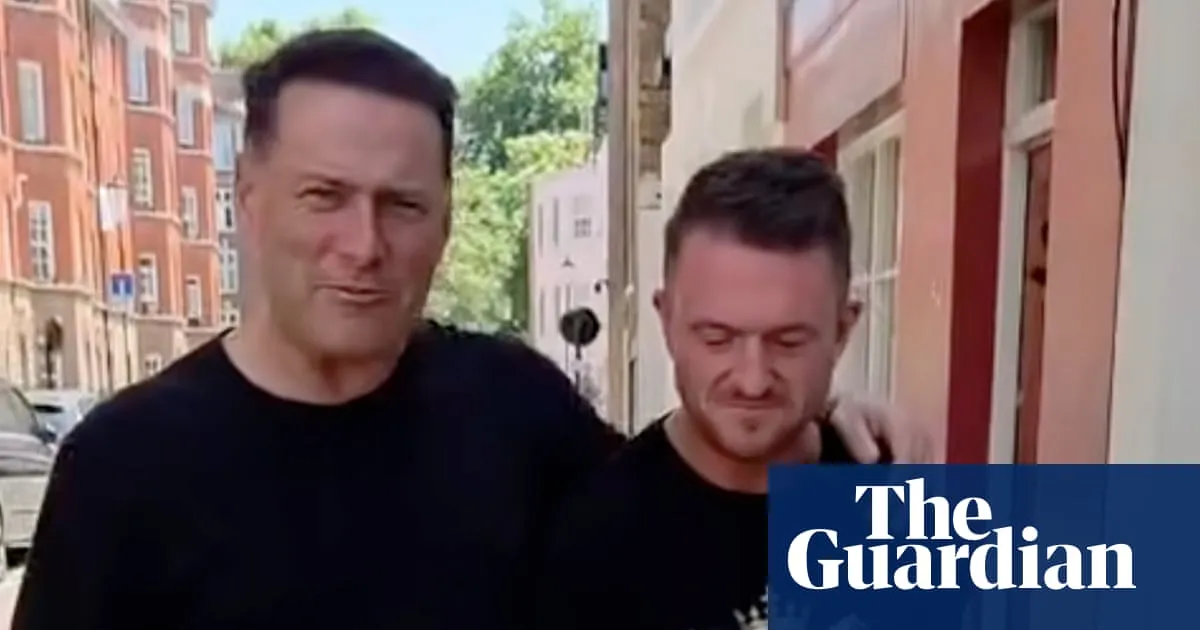 Karl Stefanovic embraces UK far-right activist Tommy Robinson in video promoting podcast