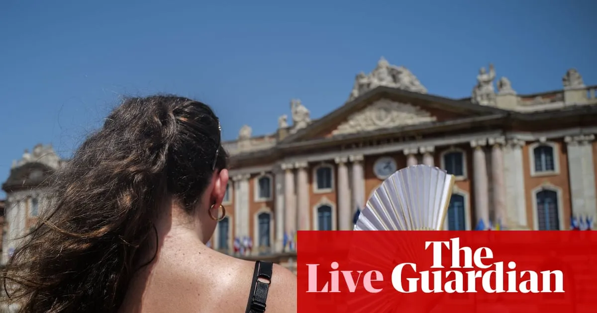 Europe heatwave live: UK issues rare red temperature warnings; French PM to hold crisis meeting after heat deaths
