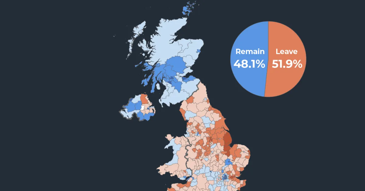Brexit 10 years on: What has changed in the UK explained in maps and charts