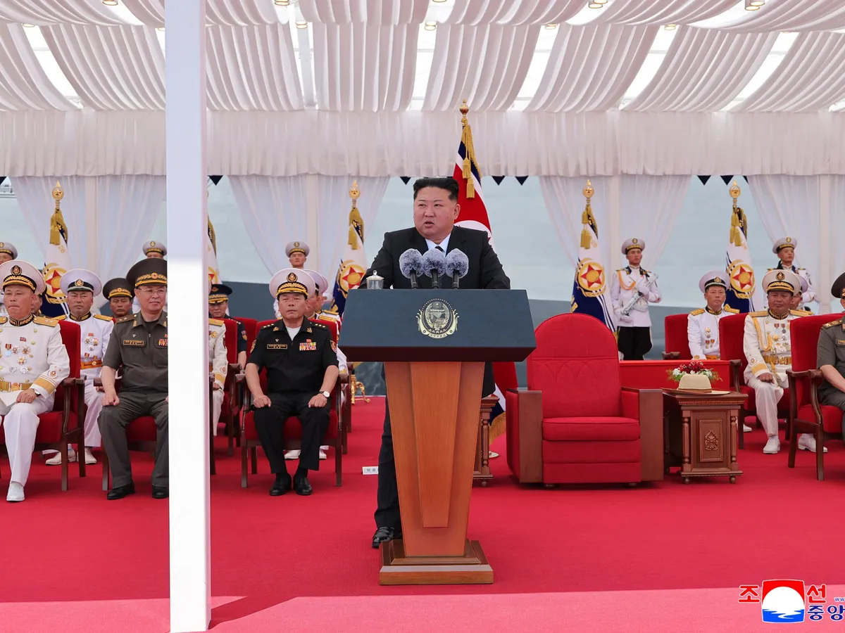 North Korea commissions warship as Kim eyes nuclear navy