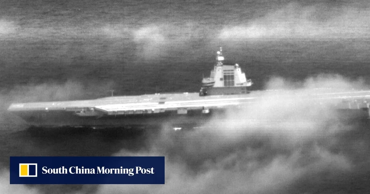 PLA’s advanced aircraft carrier Fujian transits Taiwan Strait amid military drills