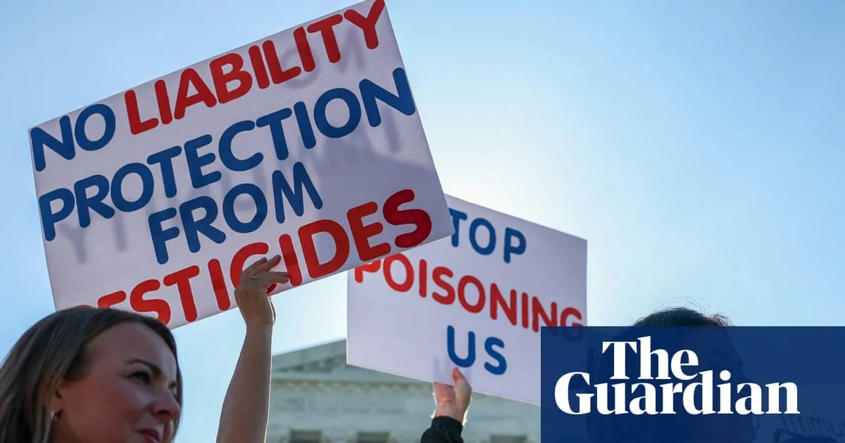 US supreme court blocks thousands of lawsuits over Roundup maker’s pesticide warning labels